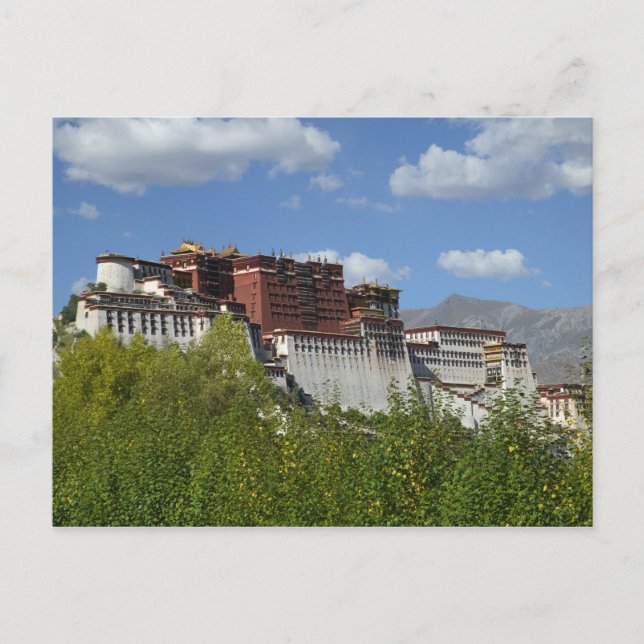 China, Tibet, Lhasa, Potala Palace 3 Postkarte (Vorderseite)