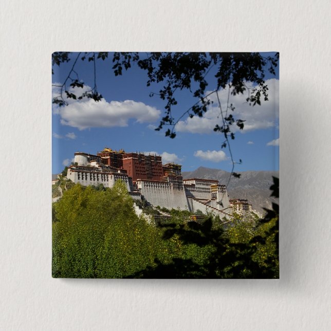 China, Tibet, Lhasa, Potala Palace Button (Vorderseite)