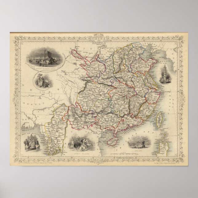 China und Burma Poster (Vorne)