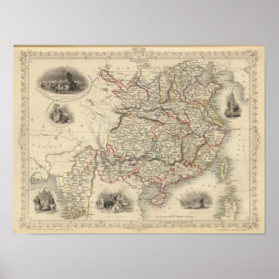 China und Burmah Poster