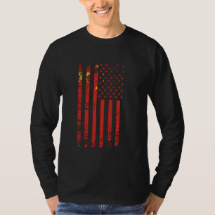 China USA Flag, 4. Juli Amerikanische Flagge T-Shirt