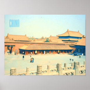 China Verbotene Reise in die Altstadt Poster