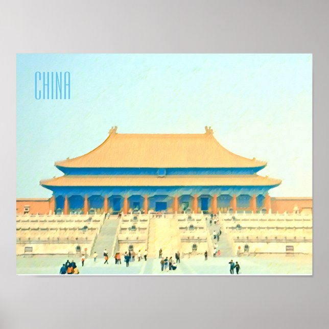 China Verbotene Reise in die Altstadt Poster (Vorne)