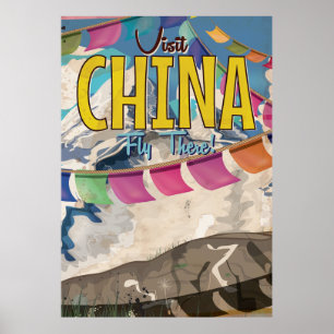 China Vintage Reiseplakat Poster