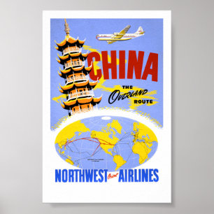China Vintage Reiseposter Restauriert Poster