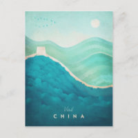 China Vintage Travel Poster - Art Postkarte