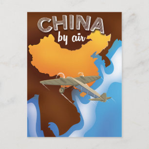 China Vintage Travel Poster Art Postkarte