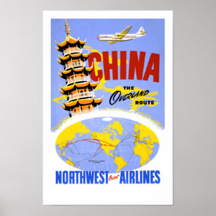 China Vintage Travel Poster Zurück