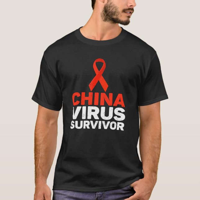 China-Virus-Überlebender 1 T-Shirt (Vorderseite)
