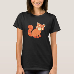China Wald Wildtier Tier Niedliches Rotes Panda T-Shirt