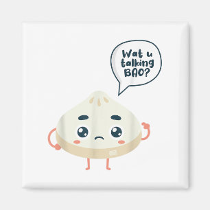 China-Watcha-Gespräch Bao über Siopao Dimsu Magnet