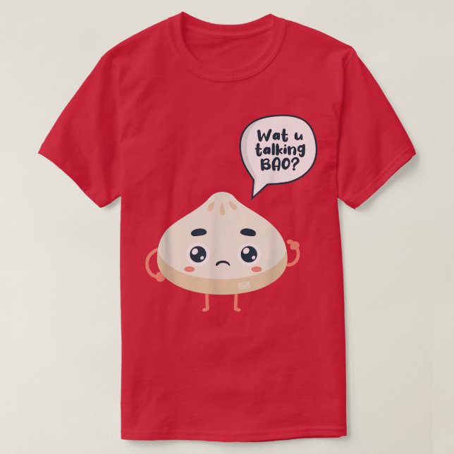 China-Watcha-Gespräch Bao über Siopao Dimsu T-Shirt (Design vorne)