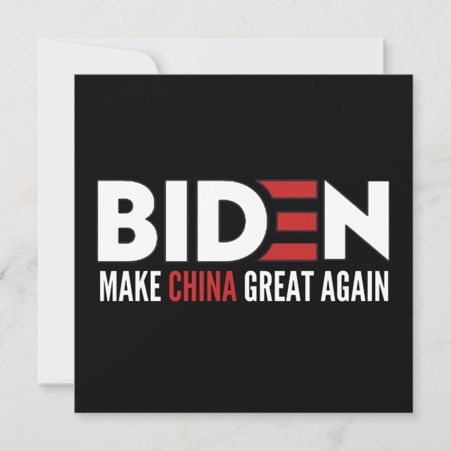 China wieder großartig machen save the date (Vorderseite)