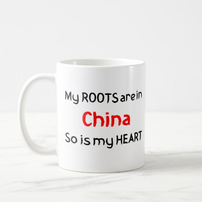 China wurzelt Kaffee Tasse (Links)