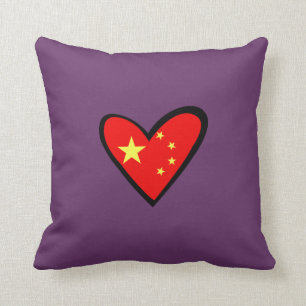 Chinaherz Flagge Kissen