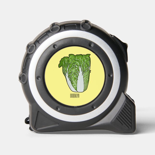 Chinakohl-Cartoon Maßband (Vorderseite)