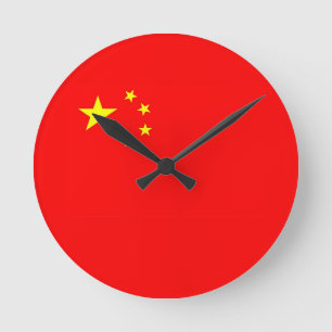 Chinalandflaggenuhr Runde Wanduhr