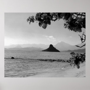 Chinamans Hat _bw Poster