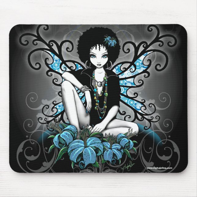 ChinaRetro Afro Lilly gotische Fee Mousepad (Vorne)