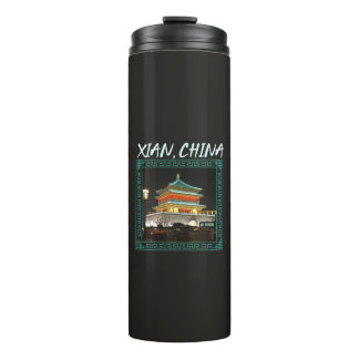 Chinas alter Glockenturm in Xian Thermosbecher