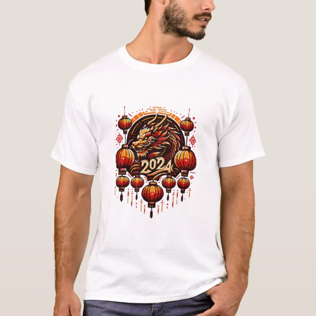 Chinas neues Jahr 2024 T-Shirt (Vorderseite)