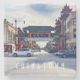 Chinatown Chicago Stone Untersetzer