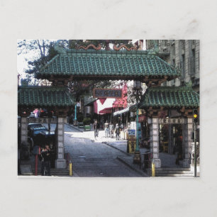 Chinatown Gate Postcard Postkarte