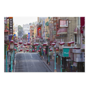 Chinatown in der Grant Street in San Francisco, Fotodruck