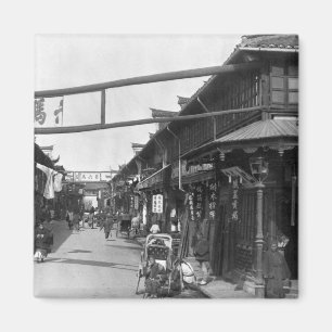Chinatown in Shanghai, Ende des 19. Jahrhunderts Magnet