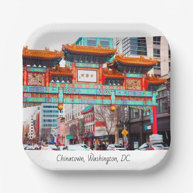 Chinatown in Washington, DC. Pappteller (Vorderseite)