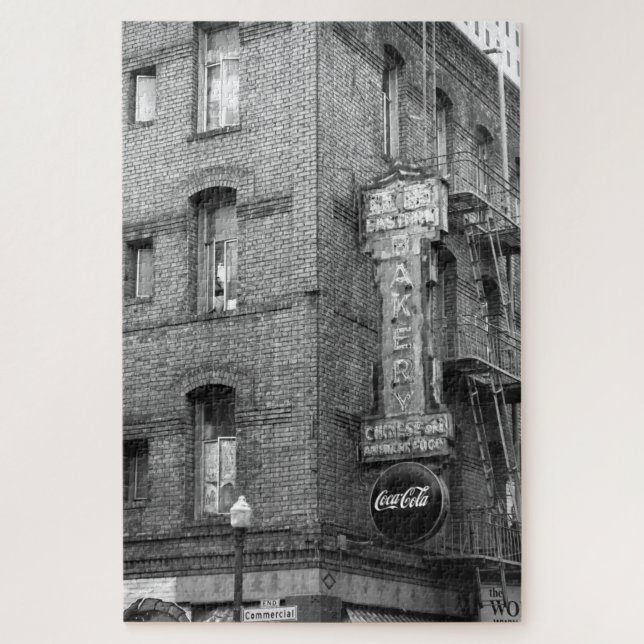 Chinatown Neon Nostalgic San Francisco Puzzle (Vertikal)