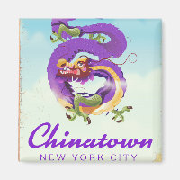 Chinatown New York City Vintage Poster