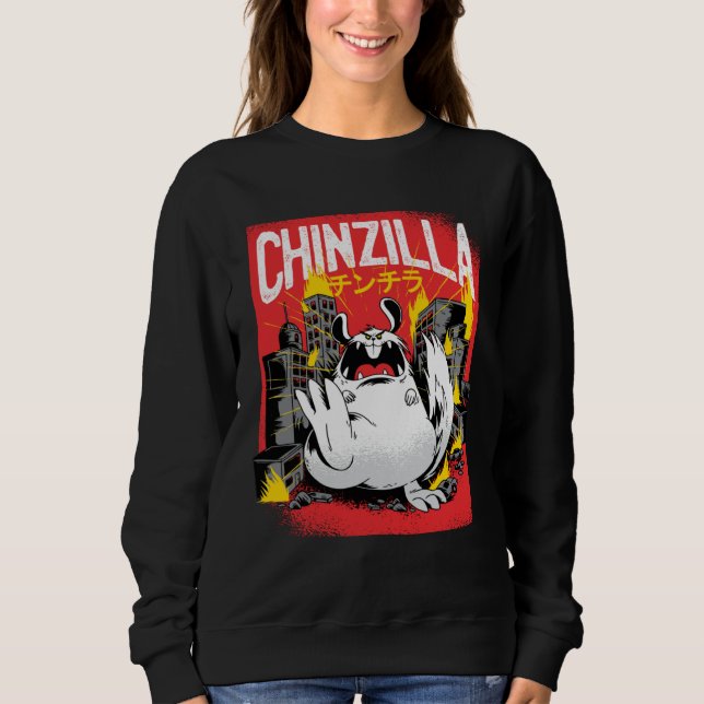 Chinazilla  Catzilla Cat Graphic  Cats Sweatshirt (Vorderseite)