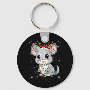 Chinchilla Animal Weihnachtsmannmütze Ugly Christm Schlüsselanhänger