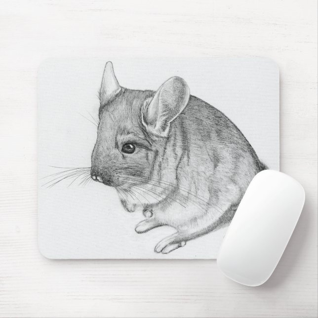 Chinchilla auf Mauspad (Mit Mouse)