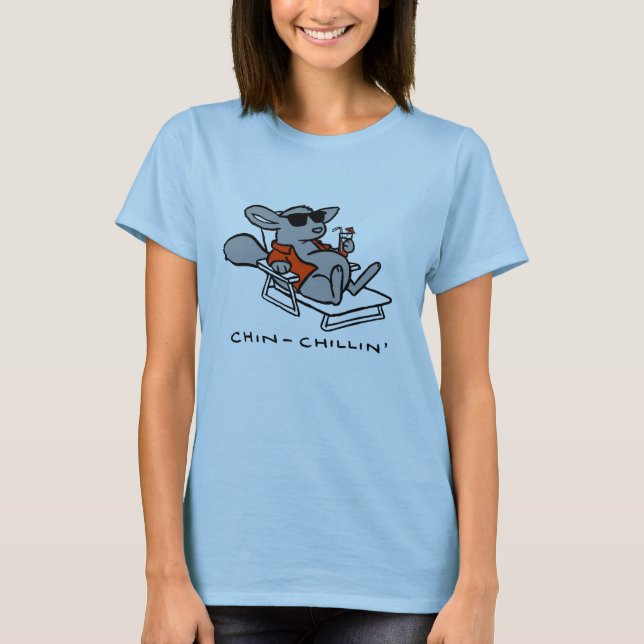 Chinchilla chinchillin Damen-Spitze T-Shirt (Vorderseite)