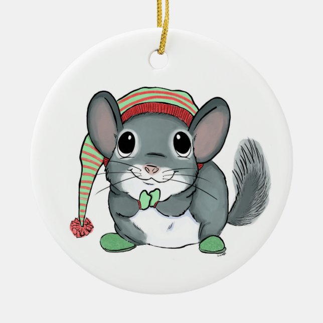 Chinchilla Christmas Tree Ornament (Vorne)