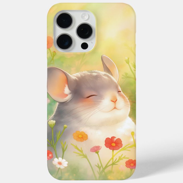 Chinchilla Floral Oasis Case-Mate iPhone Hülle (Rückseite)