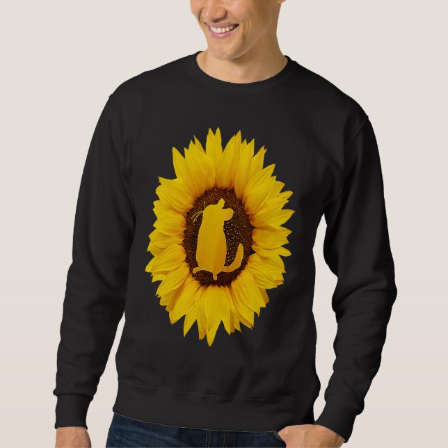Chinchilla  For Women Men Rodent Animal Sunflower Sweatshirt (Vorderseite)