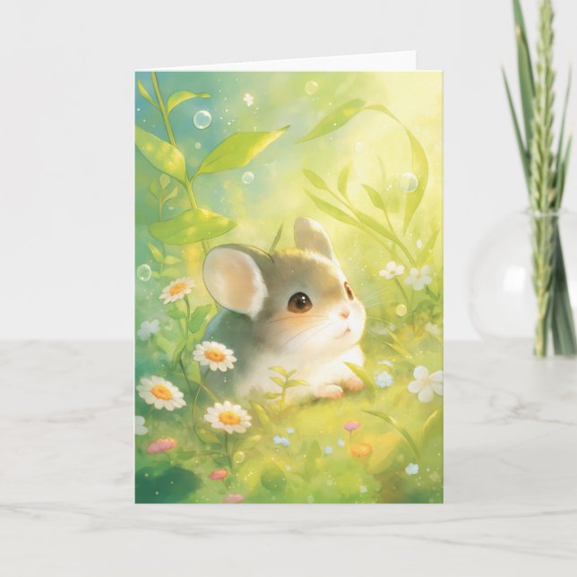 Chinchilla Garden Wonderland Karte (Vorderseite)