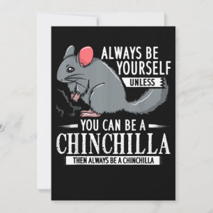 Chinchilla Geschenk Funny Niedliches Haustier Feiertagskarte