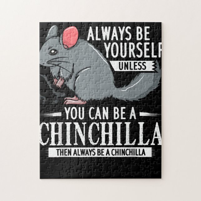 Chinchilla Geschenk Funny Niedliches Haustier Puzzle (Vertikal)