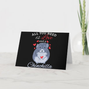 Chinchilla Gift Funny Niedlich Pet Animal Lover Be Karte