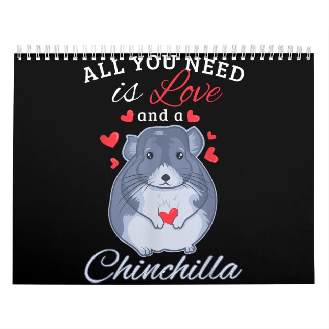 Chinchilla Gift Funny Niedlich Pet Animal Lover Ei Kalender (Titelbild)