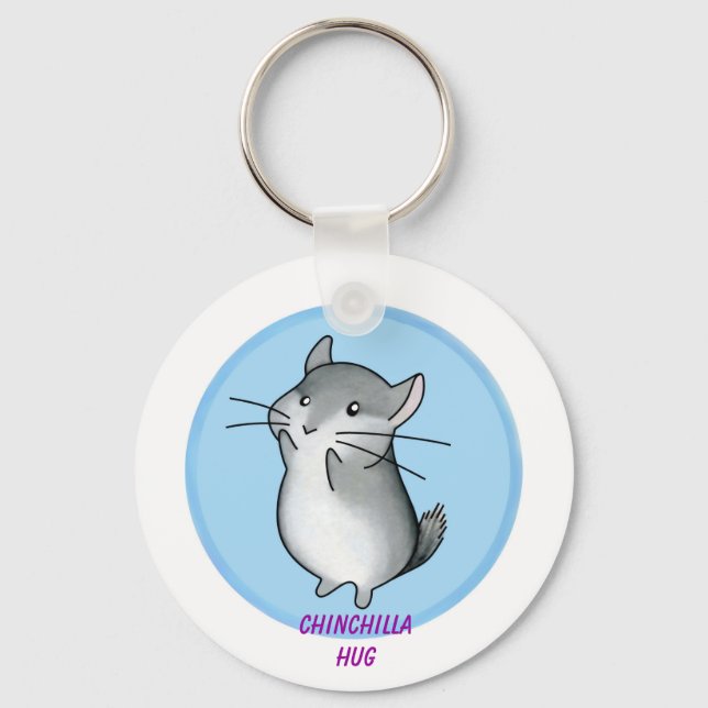 Chinchilla hug schlüsselanhänger (Vorderseite)