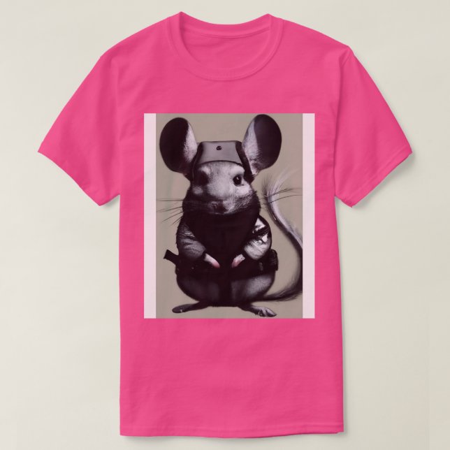 Chinchilla in einem Ninja-Kostüm 1 T-Shirt (Design vorne)