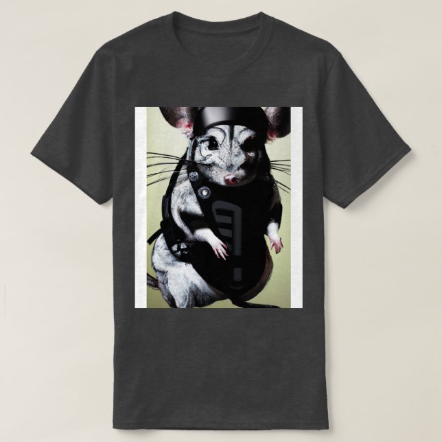 Chinchilla in einem Ninja-Kostüm 3 T-Shirt (Design vorne)