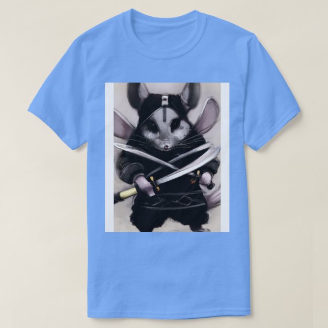 Chinchilla in einem Ninja-Kostüm T-Shirt (Design vorne)