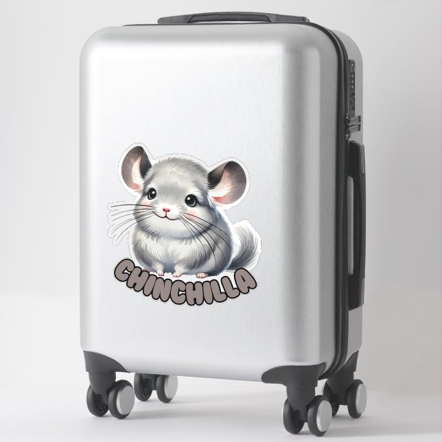 CHINCHILLA - KINDERZIMMER STICKER (Koffer)