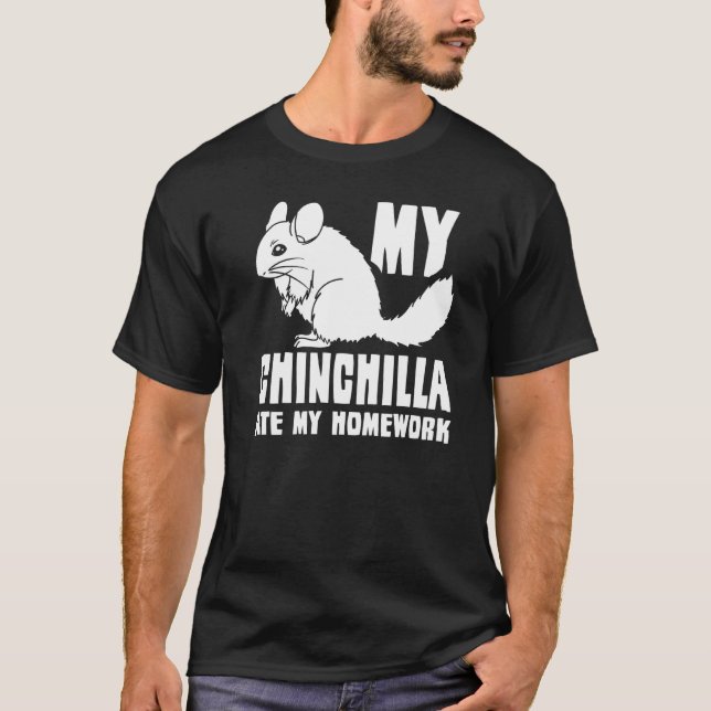 Chinchilla Niedlich Pet T-Shirt (Vorderseite)